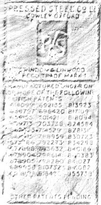 Series II Body plate