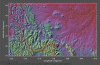 false-colour topography