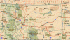political and roads on terrain